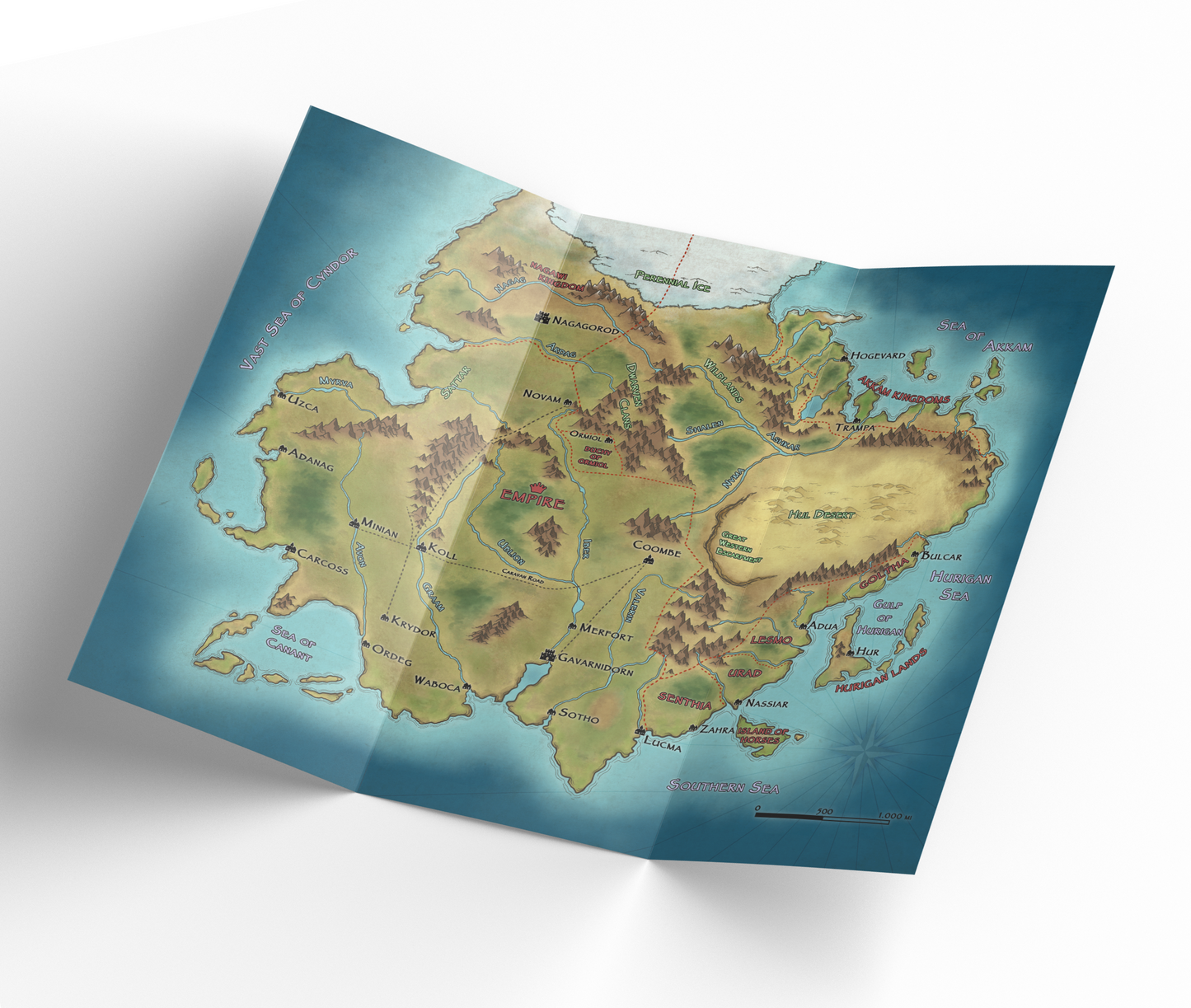 Mappa dell'impero in formato A3